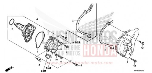 POMPE A EAU CBR1000SAF de 2015